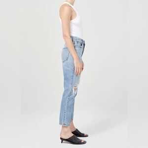 AGOLDE Riley High Rise Straight Crop Jean - Blitz